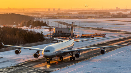 Aircraft sunrise