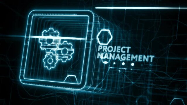 Project management concept. Business, Technology, Internet and network concept.