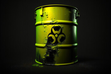 forgotten toxic substances in a barrel