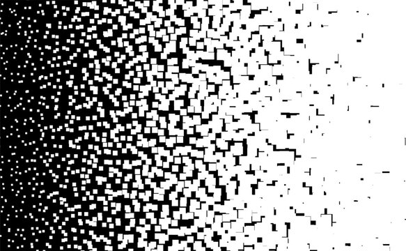 Halftone point. Fading gradient. Background from squares. Point  of noise. Overlay effect. Reliability pattern.