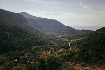 Fototapeta na wymiar Valley in the mountains. Dalmatia, Croatia.