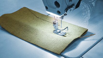 Professional sewing machine and sews garments