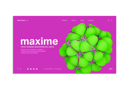 Abstract Modern Web UI Design Layout Concept 