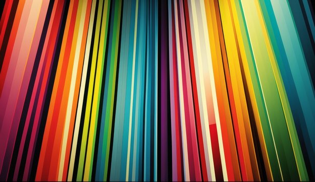 Rainbow Blast: Colorful Stripes for a Fun and Playful Design