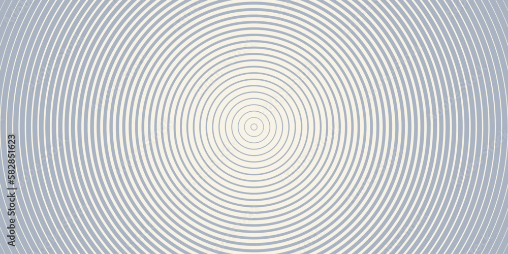 Aufkleber abstract geometric background. part of a circle from lines of different thicknesses on a blue backgr