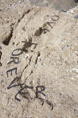 Love forever made of cardboard.