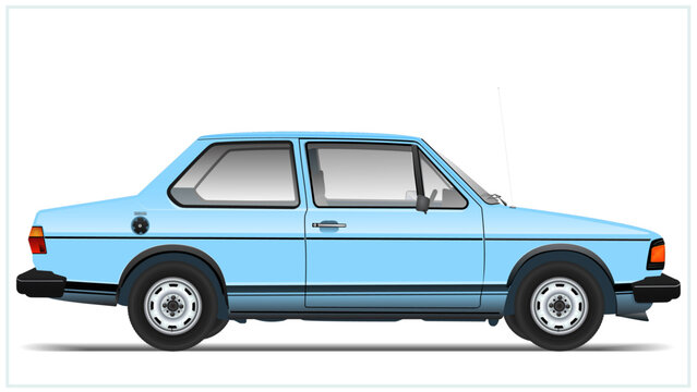 1980s Side German Compact Economy Coupe