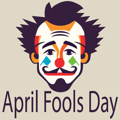 April Fool's Day Clown Vector Illustration