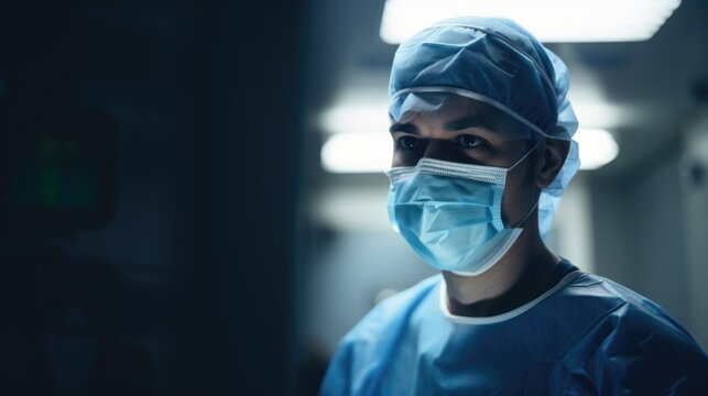 A doctor in the operating room, generative ai