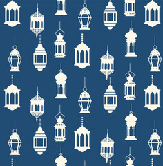 Islamic Geometric Shapes in Ramadan Pattern