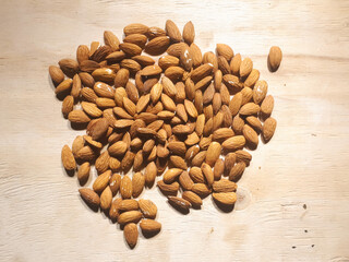 seeds on wooden background