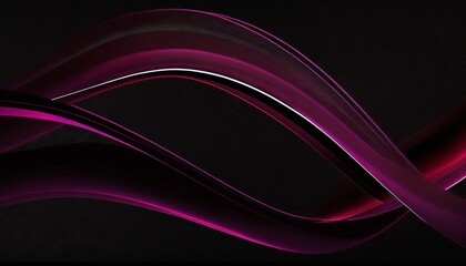 An abstract background of flowing waves and ripples with black background. Generative AI. 