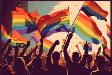 Celebrating Pride .LGBTQI Pride Event Generative AI