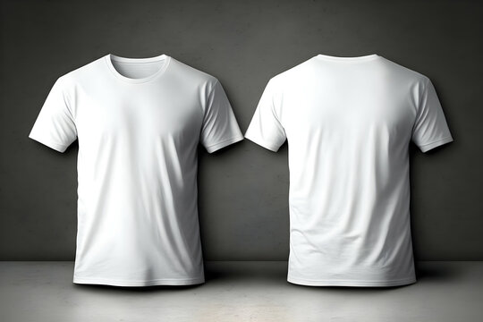 Mockup T-Shirts Vorderseite und R&uuml;ckseite
