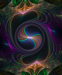 abstract fractal burst background