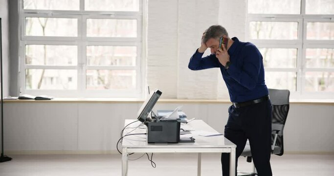 Annoyed By Broken Office Printer Toner
