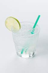 cocktail with lime