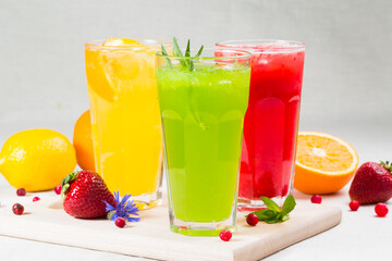 cocktail with fruits