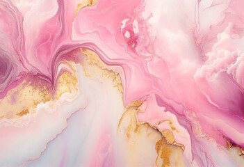 Pink Marble Texture Background, Abstract Artistic Backdrop, Generative AI
