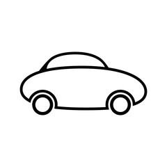 Car icon on white.