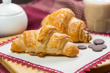 croissant and coffee