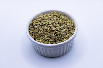 Fennel seeds in a bowl
