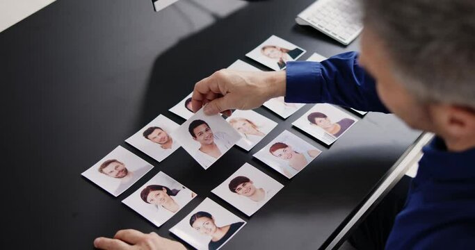 Selecting The Candidate Portrait Photo For Hiring