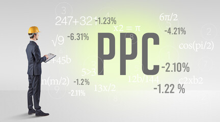 Engineer in hard hat with abbreviation