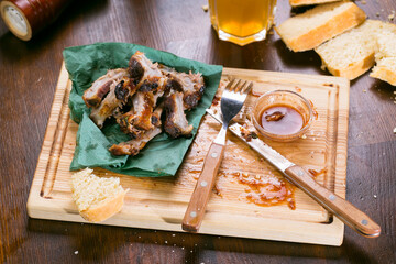 grilled pork ribs