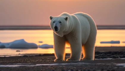 Foto op Canvas The Mighty Polar Bear: King of the Arctic, GENERATIVE AI ©  freeprompt