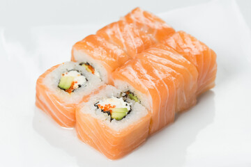 sushi with salmon