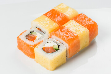 sushi with salmon