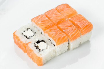 sushi with salmon