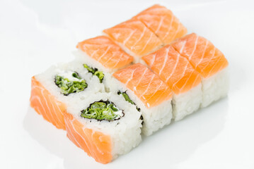 sushi with salmon