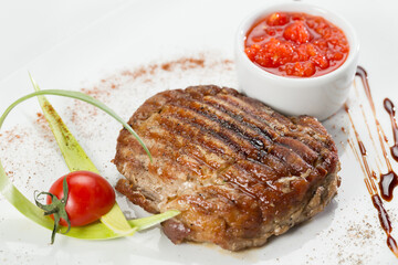 beef steak with vegetables