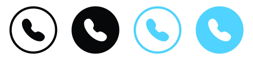 phone call icon button. contact us telephone icon sign , customer, service, support, icon - communication icons. vector line art icons symbol. mobile apps and websites signs