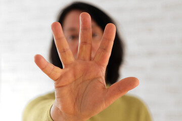 Stop, eine Frau sagt nein