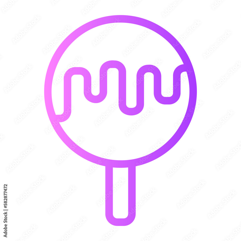 Sticker ice cream icon