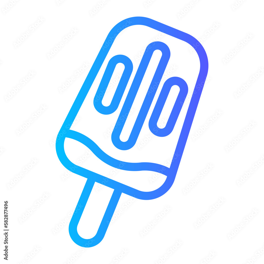 Poster ice cream icon