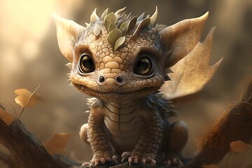 little cute dragon , Generative AI