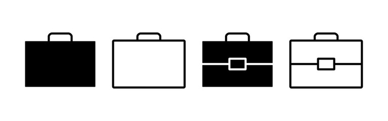 Briefcase icon vector for web and mobile app. suitcase sign and symbol. luggage symbol.