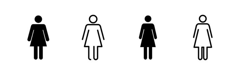 Female icon vector for web and mobile app. woman sign and symbol