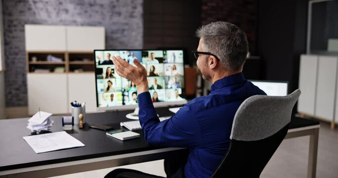 Video Conference Webinar Online Call Meeting