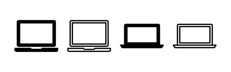 Laptop icon vector for web and mobile app. computer sign and symbol