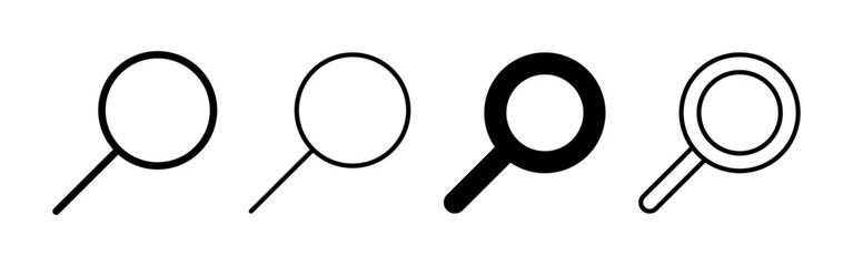 Search icon vector for web and mobile app. search magnifying glass sign and symbol