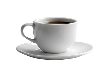 coffee cup isolated on a white background, coffee cup/mug with hot black coffee, isolated design element, Generative AI - Powered by Adobe