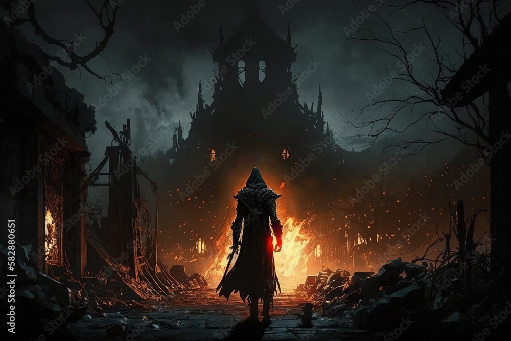 Aufkleber charred remains and bleak despair - examining the darkness in a world accordingly built from fantasy