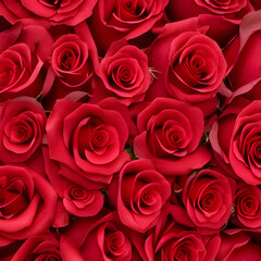Obraz premium red roses background. Bouquet of fresh roses, floral bright background. 