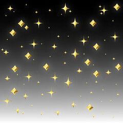 3d square pattern with gold 3d emoji stars with gradient background transparent