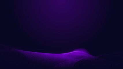Abstract dot blue purple gradient wave texture technology background.
